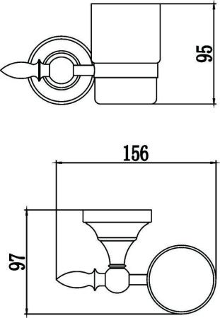 Стакан Savol S-06858B