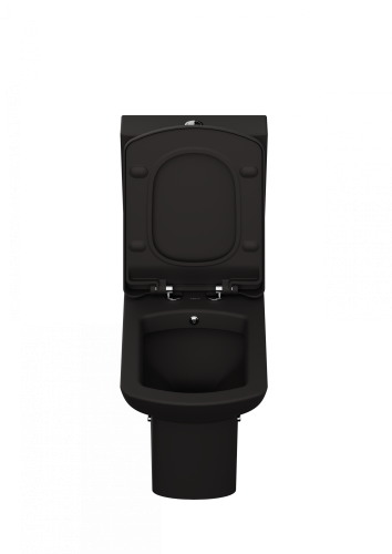 Чаша унитаза напольная Creavit Lara LR360-00SM00E-0000 цвет черный матовый без бачка без сиденья - фото 3