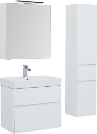 Тумба с раковиной Aquanet Бруклин 00212597 70х40 подвесная цвет белый