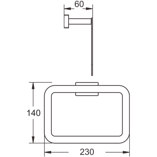 Полотенцедержатель BELZ B90404 - фото 3
