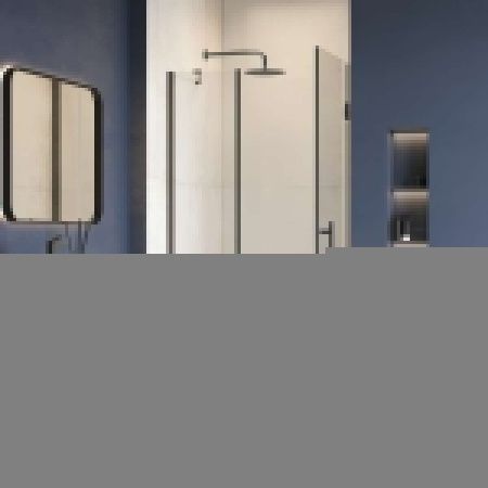 Душевая дверь RGW Hotel 350601212-14 120х195 стекло прозрачное профиль черный