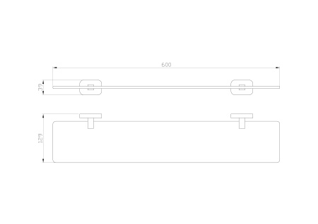 Полка для ванной комнаты Wonzon & Woghand Graffity WW-9327