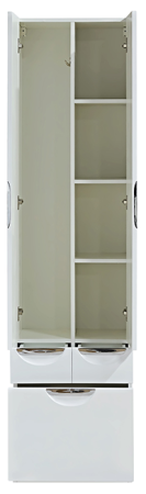 Шкаф-пенал Misty Орхидея П-Жас05050-0112Я 50х200 напольный цвет белый