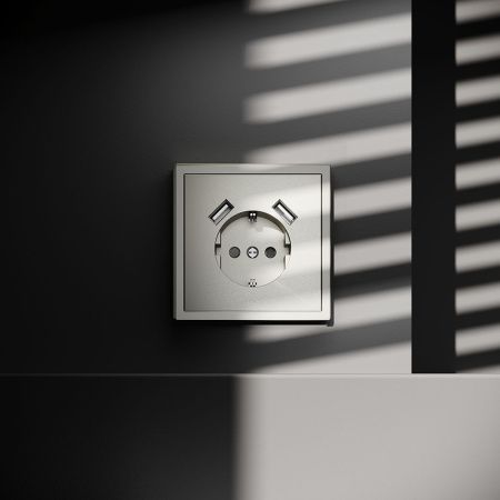 Розетка с USB, А+А VOLTUM S70 VLS040404