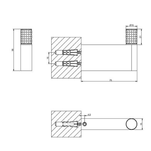 Крючок Gessi Habito 70123#031 - фото 2