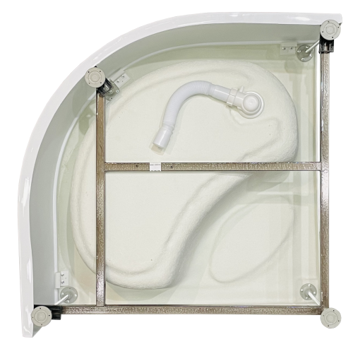 Душевой поддон Royal Bath BK RB90BK 90х90 акрил белый с ножками - фото 4
