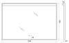 Зеркало с подсветкой BelBagno Uno SPC-UNO-1200-800-TCH 120х80 подвесное