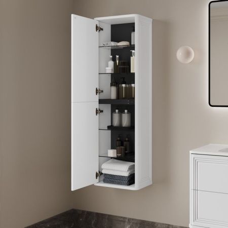 Шкаф-пенал Iddis Oxford Neo OXN40W0i97 40х140 подвесной цвет белый