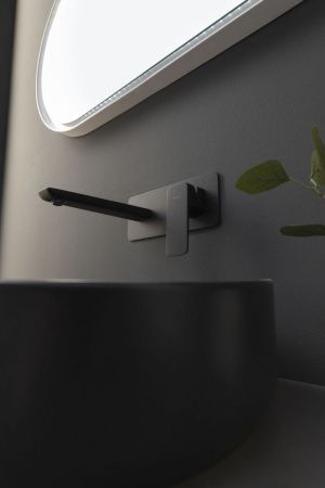 Раковина керамическая Allen Brau Fantasy 4.11022.31 60х40 накладная цвет черный без отверстий под смеситель