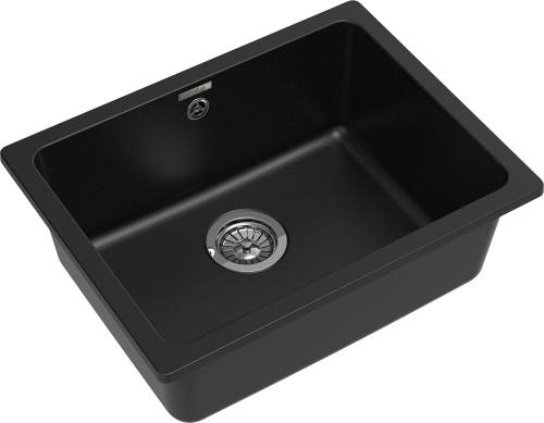 Кухонная мойка Rivelato BERKANA BK-50 nero 56х43 цвет черный - фото 3
