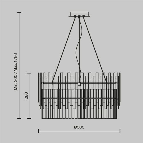 Светильник подвесной Maytoni Coliseo Modern MOD135PL-06BS - фото 2