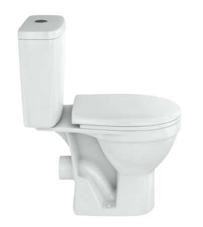 Унитаз-компакт напольный с бачком Rosa Рим Вн УнкБ03 белый с сиденьем микролифт каскадный смыв