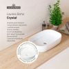 Раковина из сантехнического фарфора Lavinia Boho Bathroom Sink Slim 33311003 50х40 накладная цвет белый без отверстий под смеситель