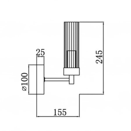 Бра iLamp Evolution (Еволутион) W15609-1 AN+CL