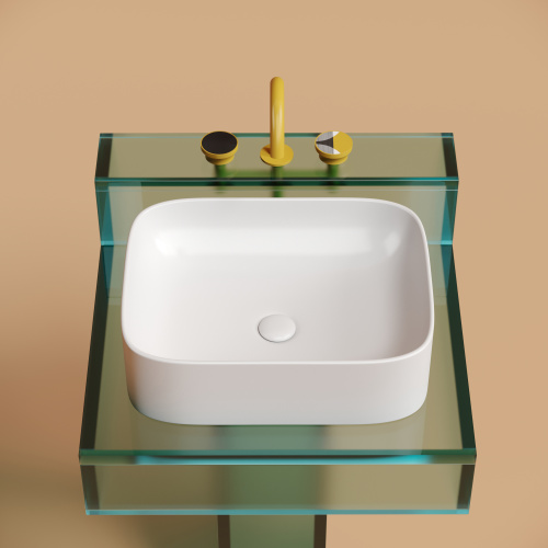 Раковина Ceramica Nova ELEMENT 51 см CN6052MW накладная цвет белый матовый - фото 3