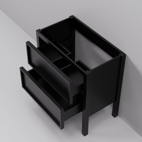 Тумба под раковину ArtDecco Elisa (Элиса) AES08F78S000 80x45x85 напольная цвет черный дуб - фото 4