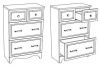 Комод Corozo Классика SD-00000329 60х30 напольный цвет белый