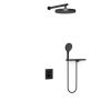 Душевая система Vincea VSFW-3I21T2RMB встраиваемая в стену цвет черный с термостатом
