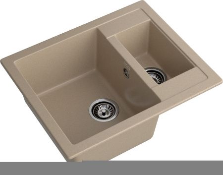 Кухонная мойка Granfest Quadro Q-610K песочный 60х50 цвет бежевый поверхность матовая