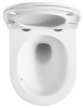 Унитаз подвесной Sintesi SIN-TS-ELL-153 белый матовый безободковый с сиденьем микролифт смыв торнадо
