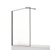 Душевая шторка на ванну New Trendy NEW MODUS Black EXK-0293-WP 80х150 стекло прозрачное профиль черный ориентация универсальная