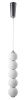 Светильник подвесной Crystal Lux Desi (Деси) DESI SP5 CHROME/WHITE