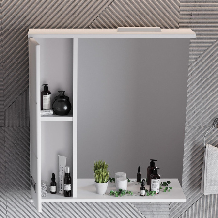 Зеркало-шкаф Onika Балтика 206701 67х16х71 подвесной цвет белый