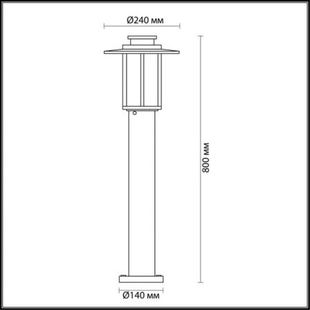 Уличный светильник Odeon Light Mito (Мито) 4047/1F