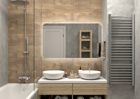 Зеркало Continent Burzhe ЗЛП3530 120х70 подвесное