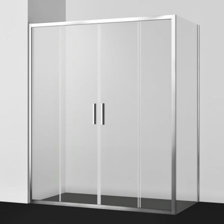 Душевой уголок Wasserkraft Lippe 45S 45S49 150х100 стекло прозрачное профиль хром без поддона