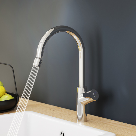 Смеситель для кухни Damixa Eclipse 310722000 на раковину/на столешницу хром без термостата