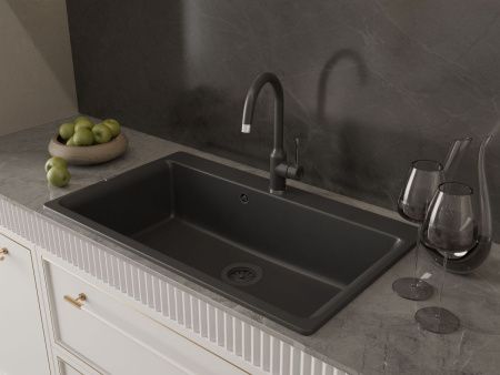 Смеситель для кухни Rivelato 1923502 antracite oro на мойку черный/золото