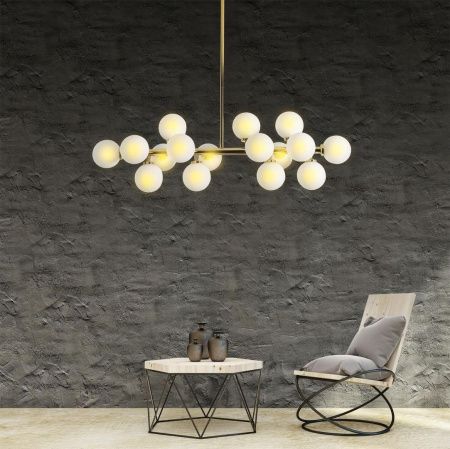 Люстра на штанге Lumina Deco Marsiada (Марсиада) LDP 6033-16 GD