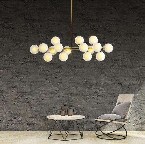 Люстра на штанге Lumina Deco Marsiada (Марсиада) LDP 6033-16 GD - фото 2