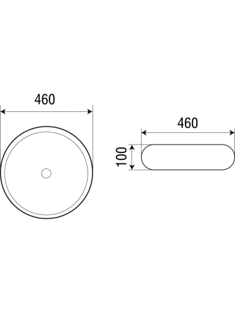 Раковина из сантехнического фаянса WeltWasser WW SK 10000003868 50х50 подвесная цвет белый без отверстий под смеситель