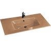 Раковина стеклянная Armadi Art NeoArt/Monaco 852-140-CP 140х50 накладная цвет коричневый 1 отверстие под смеситель
