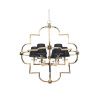 Люстра подвесная Lumina Deco Baltimore (Балтиморе) LDP 8020-6 GD+BK
