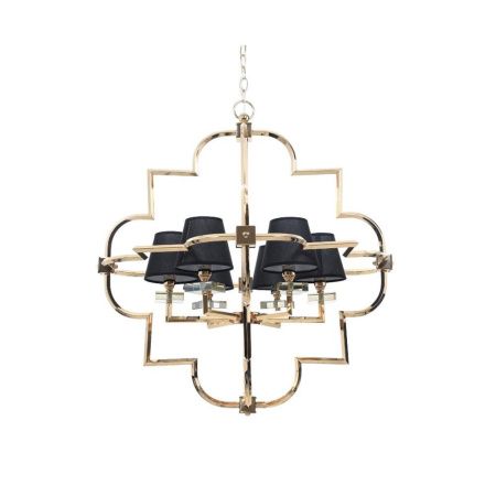 Люстра подвесная Lumina Deco Baltimore (Балтиморе) LDP 8020-6 GD+BK