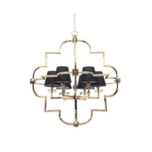 Люстра подвесная Lumina Deco Baltimore (Балтиморе) LDP 8020-6 GD+BK - фото 3