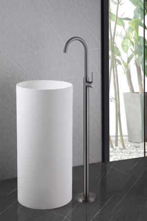 Смеситель Abber Wasser Kreis AF8141NG напольный никель