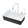 Кухонная мойка Savol S-SC003W 75х45 цвет белый поверхность матовая