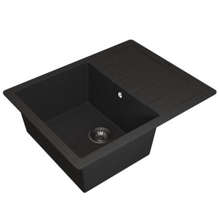 Кухонная мойка Uperwood Quartz Premium UPD-03 3910202111 65х50 цвет черный поверхность матовая