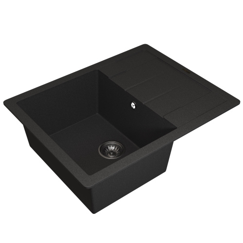 Кухонная мойка Uperwood Quartz Premium UPD-03 3910202111 65x51 цвет черный матовый - фото 2