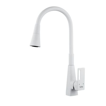 Смеситель для кухни Raffine F313C-1 на мойку белый