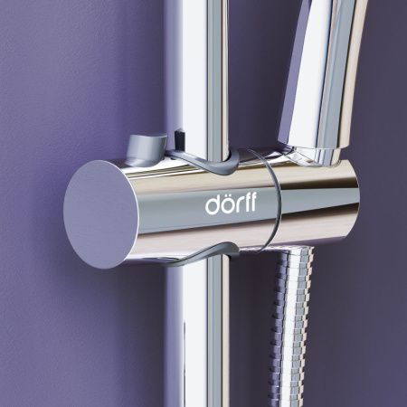 Душевая стойка Dorff Prime D0740900 настенная цвет хром/серый