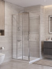 Душевой уголок BelBagno UNO-195 UNO-195-AF-31-100-C-Cr 100х100 стекло прозрачное профиль хром без поддона