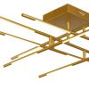 Люстра потолочная Delight Collection Tubular (Тубулар) MX18001070-12A gold