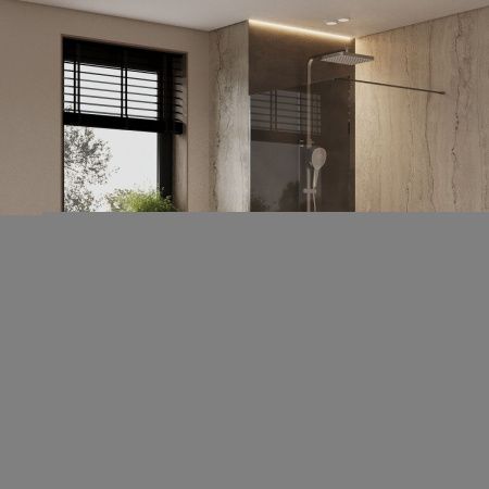 Душевая перегородка Allen Brau Infinity 3.21025.BA 140х200 стекло прозрачное профиль серебро