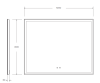 Зеркало с подсветкой BelBagno SPC-GRT-1000-800-LED-TCH-SND 100х80 подвесное