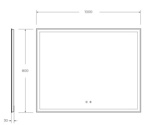 Зеркало в ванную BelBagno SPC-GRT-1000-800-LED-TCH-SND 100х80 - фото 5